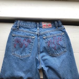 RARE custom embroidered vintage Rockies jeans